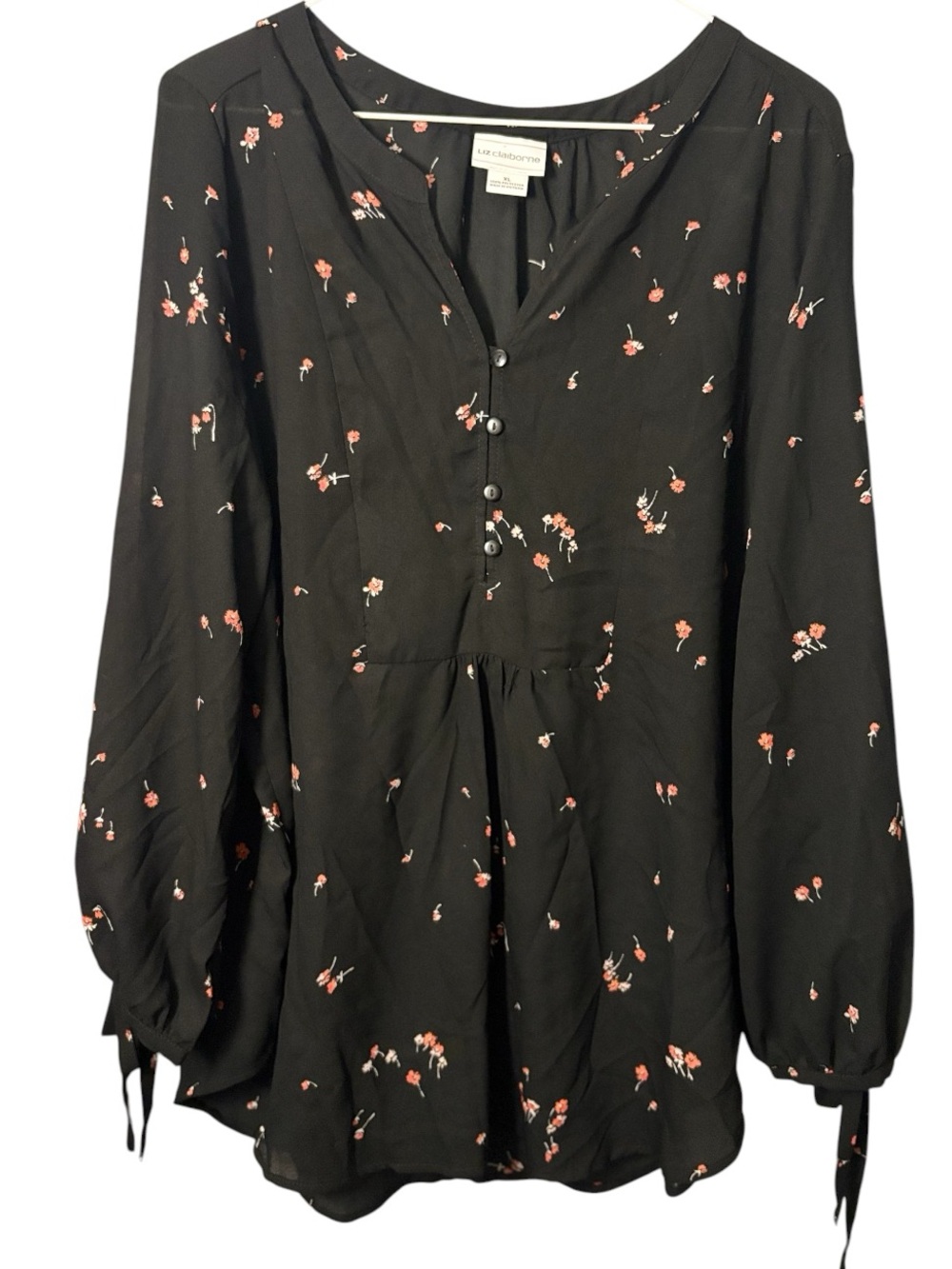 Liz Claiborne Flowy Floral Blouse